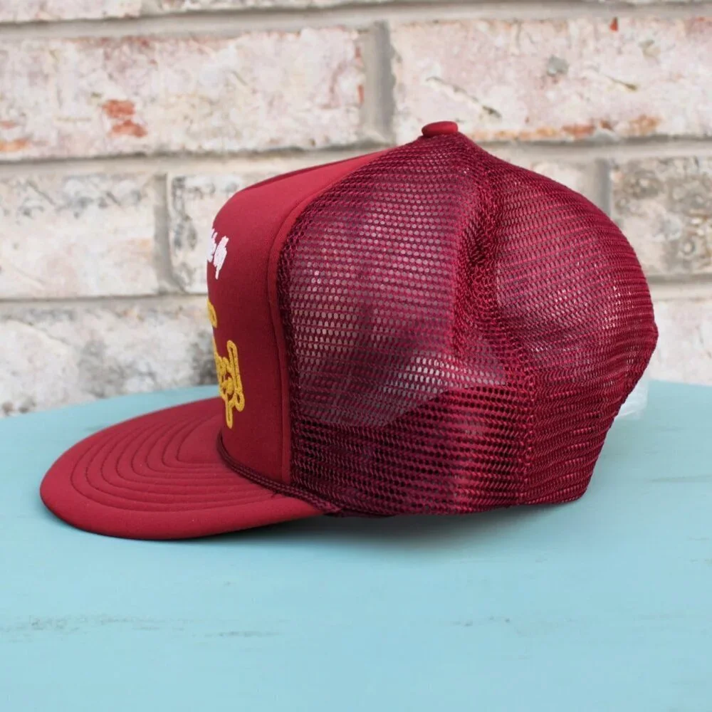 Retro Trucker Hat Comical Double Snapback